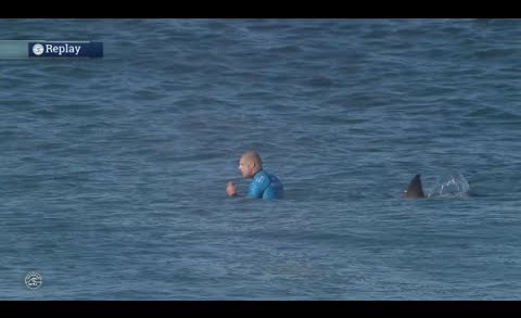 Footage Surfer Mick Fanning chased by a shark