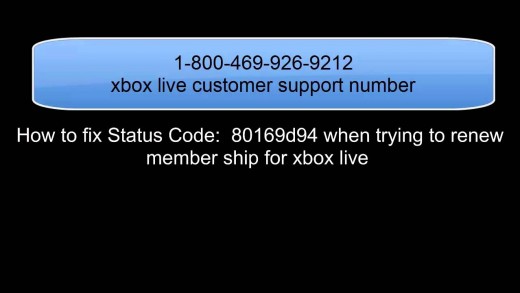 Status code: 80169D94 How to solve the problem when renewing xbox live membership