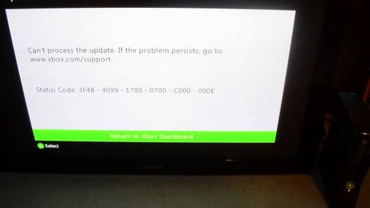 Xbox 360 Slim – Update Error Fix – Status Code: C000-000E