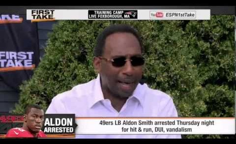 49ers’ Aldon Smith Arrested Thursday For Hit & Run, DUI, Vandalism! – ESPN First Take