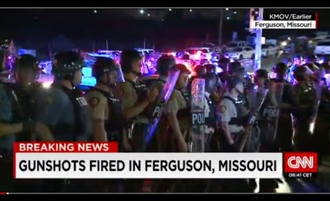 Ferguson Protesters Open Fire on Police at Anniversary of Michael Brownâs Death