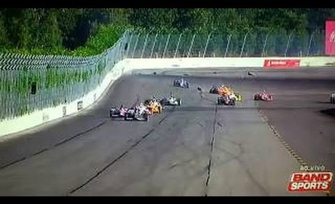 Indy Car Justin Wilson Huge Crash At Verizon IndyCar Series At Pocono (RAW VIDEO)