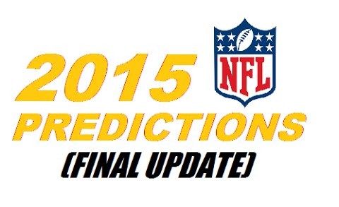 2015-16 NFL Standings Predictions (Final Update)