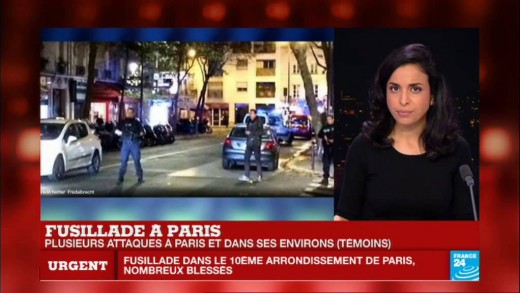 Attentats terrroristes Ã #Paris : 2 corps allongÃ©s. De nombreux blessÃ©s.