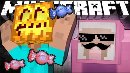 Pink Sheep Goes Trick or Treating – Minecraft