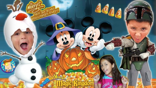 Trick or Treating in DISNEY WORLD!  Mickey’s Not So Scary Halloween Party 2015 (FUNnel Vision Trip)